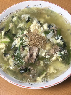 ラーメン汁で簡単スープ-レシピのメイン写真