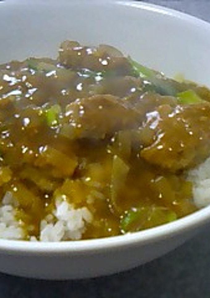 つくねとねぎのカレー丼-レシピのメイン写真