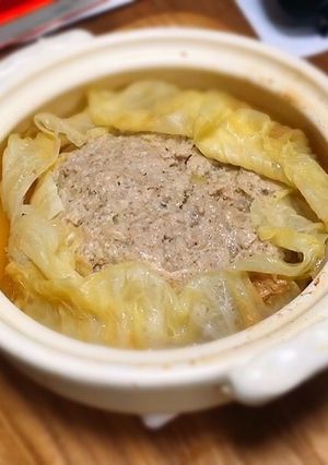 一人鍋活用料理@ずぼらロールキャベツ-レシピのメイン写真