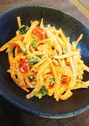 大葉が香る*にんじんのごまマヨ和え*-レシピのメイン写真