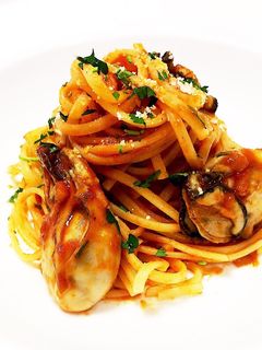 牡蠣のトマトソーススパゲッティ-レシピのメイン写真