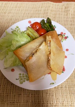 カリッとして中はジューシーな餃子春巻き☆-レシピのメイン写真