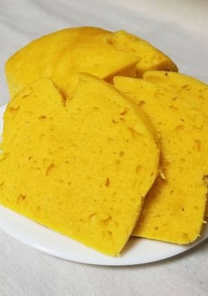 甘さ控えめかぼちゃの蒸しケーキ-レシピのメイン写真