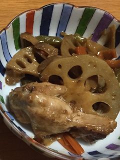 鶏手羽元のオイスターソー酢、煮-レシピのメイン写真