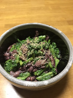 ホタルイカとなばなの酢味噌和え-レシピのメイン写真