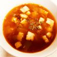 トマトとお豆のピリ辛スープ