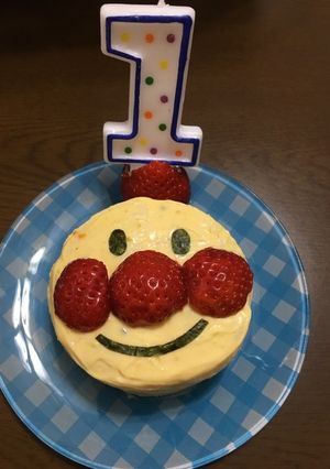 祝一歳☆アンパンマンケーキ・ご飯-レシピのメイン写真
