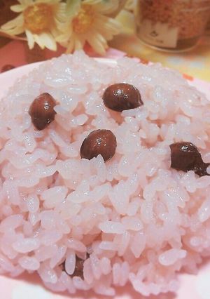 サクラ色♪炊飯器で炊くだけ黒豆酢飯♪-レシピのメイン写真