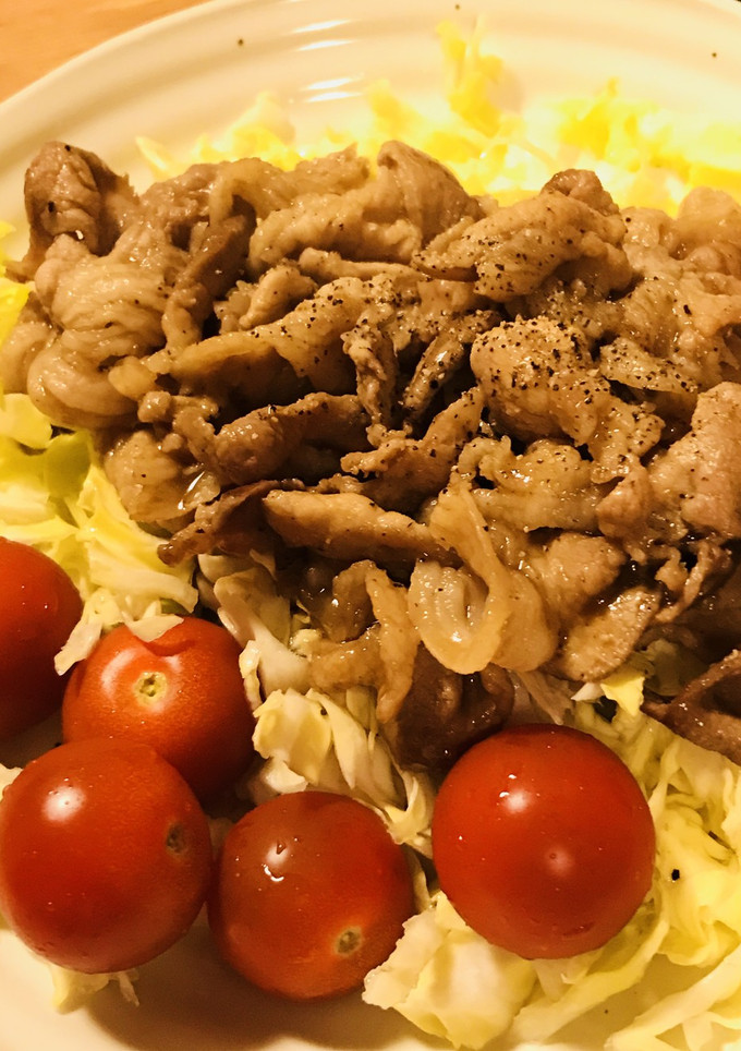 簡単●豚こまぎれ肉のトンテキソース炒め-レシピのメイン写真