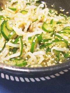 中華風もやしとキュウリの酢の物-レシピのメイン写真