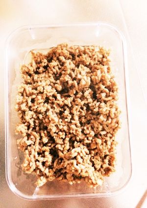 子供が喜ぶ簡単牛肉のそぼろ。-レシピのメイン写真