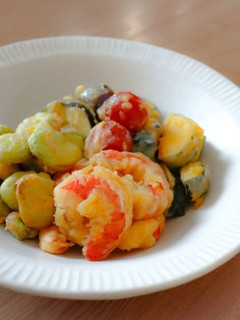 簡単薬膳☆海老とそら豆の米粉フリット-レシピのメイン写真