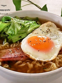 ベーコンエッグ☆ラーメン-レシピのメイン写真
