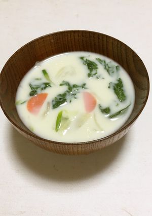 野菜のミルク味噌汁-レシピのメイン写真