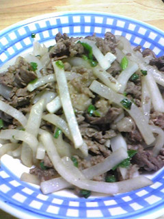 大根と牛肉炒めただけ♡-レシピのメイン写真