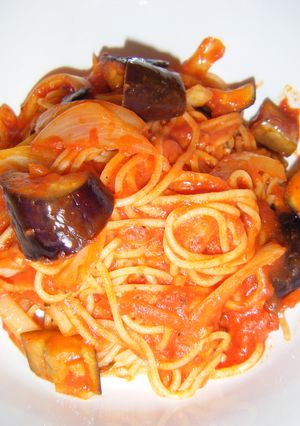 トマトと茄子のパスタ-レシピのメイン写真