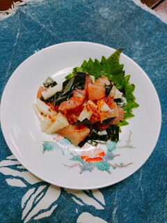 あたた生だししょうゆでマグロの山芋和え-レシピのメイン写真