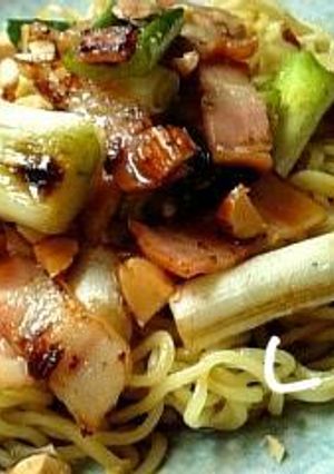 ✿ﾚﾝｼﾞでﾁﾝのねぎﾍﾞｰ麺✿-レシピのメイン写真