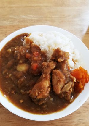 手羽元の簡単カレーもちっとライス-レシピのメイン写真