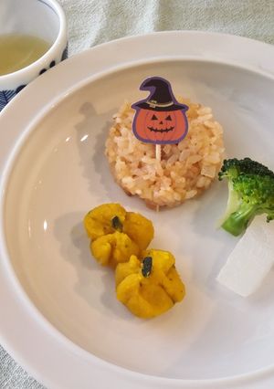 保育園おやつ★かぼちゃ茶巾-レシピのメイン写真