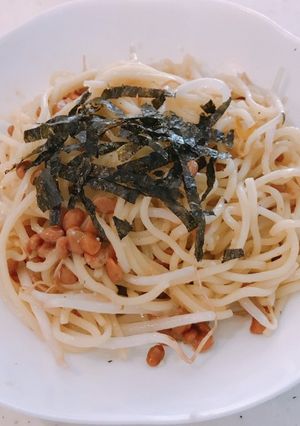 レンジで簡単！塩麹で、納豆塩焼きそば-レシピのメイン写真