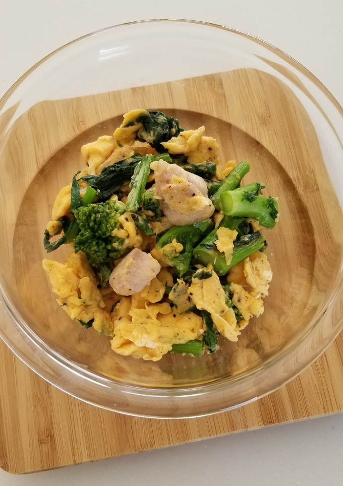 簡単★菜の花と鶏肉の炒め物-レシピのメイン写真