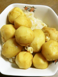 里芋といかの煮物に、ワサビを使う-レシピのメイン写真