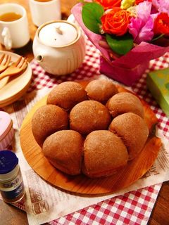 お手軽簡単♪シンプル☆ココアちぎりパン-レシピのメイン写真