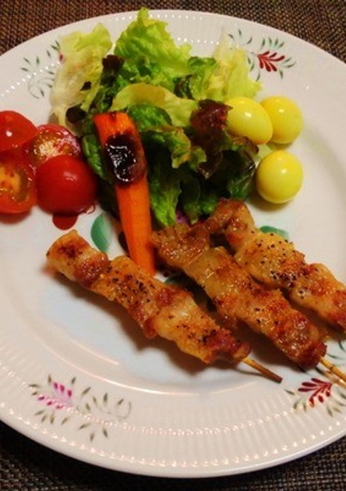 脂が落ちて見栄えするポークの串焼き♪～♪-レシピのメイン写真