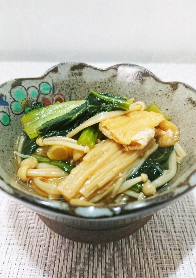 小松菜と油あげの炒め煮-レシピのメイン写真