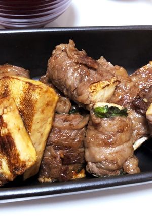 焼豆腐の牛肉巻き-レシピのメイン写真
