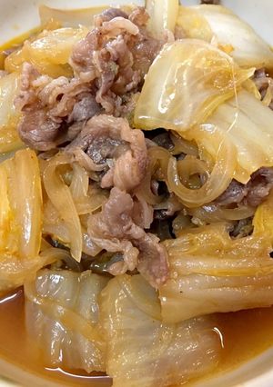 白菜と牛肉のコチュ炒め煮-レシピのメイン写真