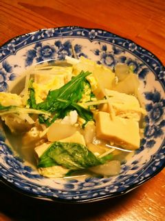 白菜と高野豆腐の卵とじ-レシピのメイン写真