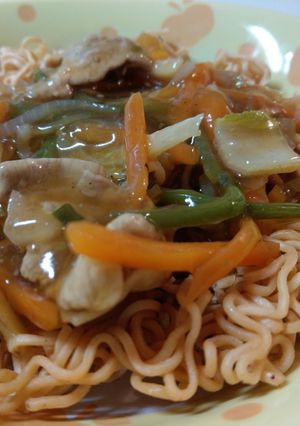 袋ラーメン☆粉末スープであんかけ麺-レシピのメイン写真