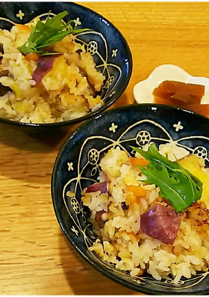 さつま芋とシメジの炊き込みご飯-レシピのメイン写真