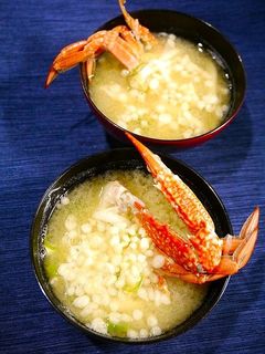 簡単!ワタリガニのお味噌汁☆白麦味噌-レシピのメイン写真