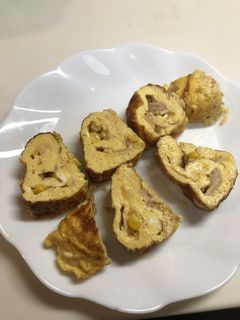 ツナマヨコーンの美味しいふわふわ卵焼き-レシピのメイン写真
