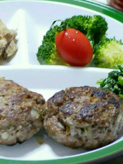 蓮根とねぎの生姜入りハンバーグ-レシピのメイン写真