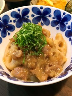 豚肉とレンコンの揚げ煮-レシピのメイン写真
