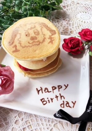 1歳のお誕生日♡お絵かきバースデーケーキ-レシピのメイン写真