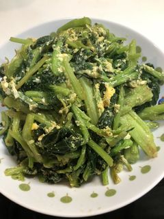 御殿場小山特産の水かけ菜炒め-レシピのメイン写真