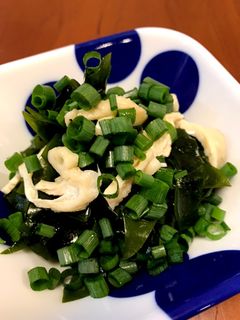 鶏皮ネギわかめ-レシピのメイン写真