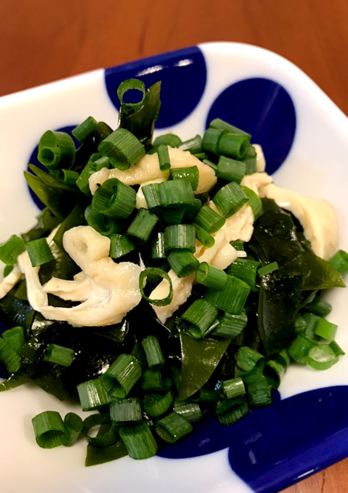 鶏皮ネギわかめ-レシピのメイン写真