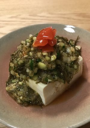 白菜、セロリ、きゅうりのだし豆腐-レシピのメイン写真