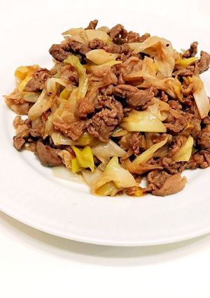 牛肉とネギの炒め物-レシピのメイン写真