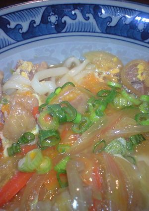 合体(*^^)v親子う・ど～んぶり-レシピのメイン写真