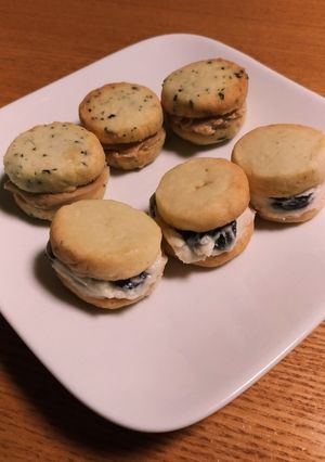 2種のサブレのバタークリームサンド-レシピのメイン写真