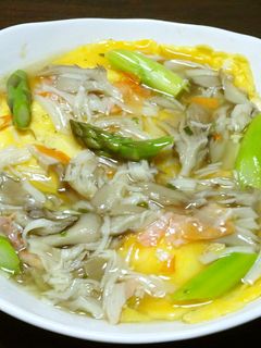 塩ラーメンのスープでリメイク♪天津飯-レシピのメイン写真