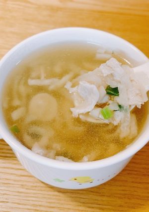 ＼離乳食／切り干し大根と豚肉の味噌スープ-レシピのメイン写真