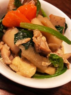 定番!根菜たっぷり圧力鍋で筑前煮風☆-レシピのメイン写真